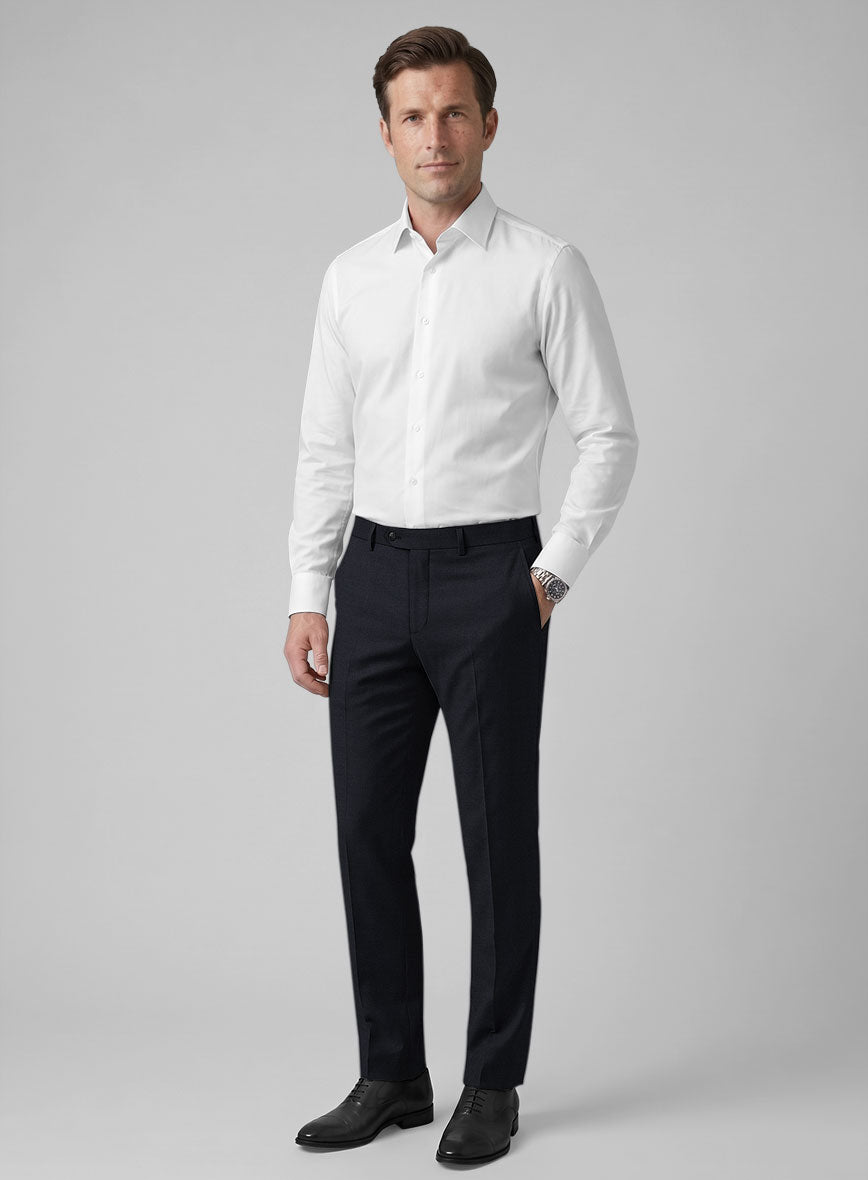 Hardy Minnis Deep Blue Twill Wool Suit - StudioSuits