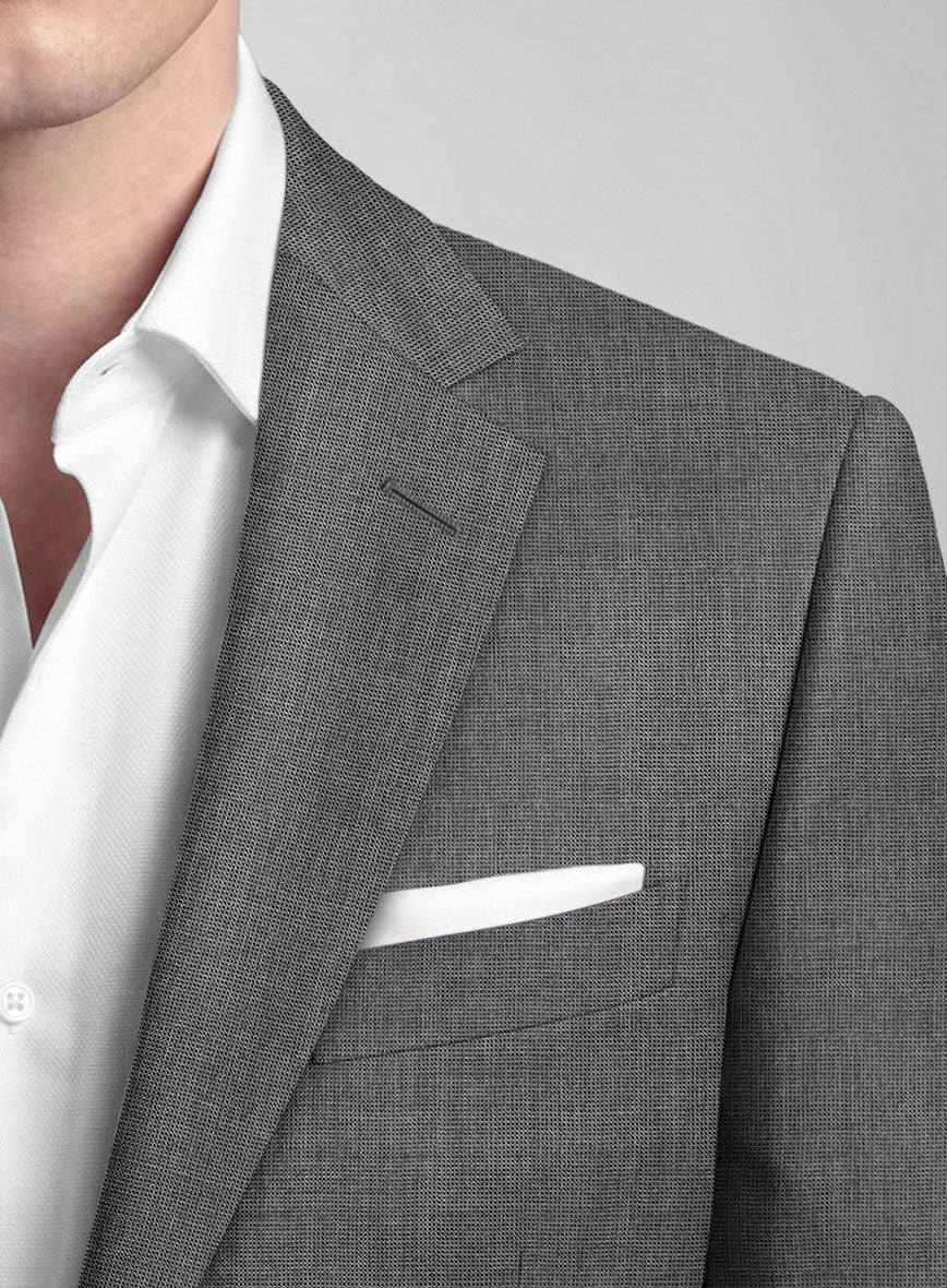 Hardy Minnis Gray Nailhead Wool Suit - StudioSuits