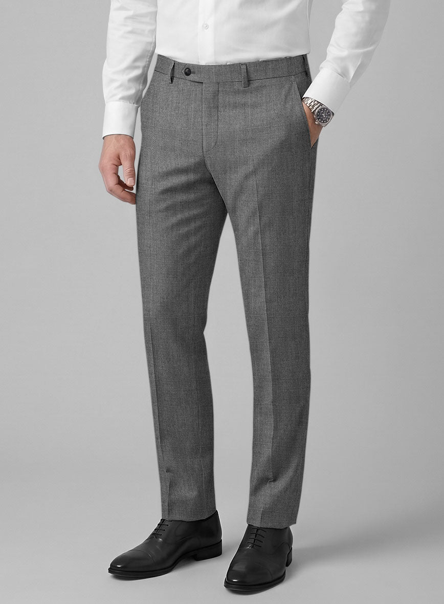 Hardy Minnis Gray Nailhead Wool Suit - StudioSuits