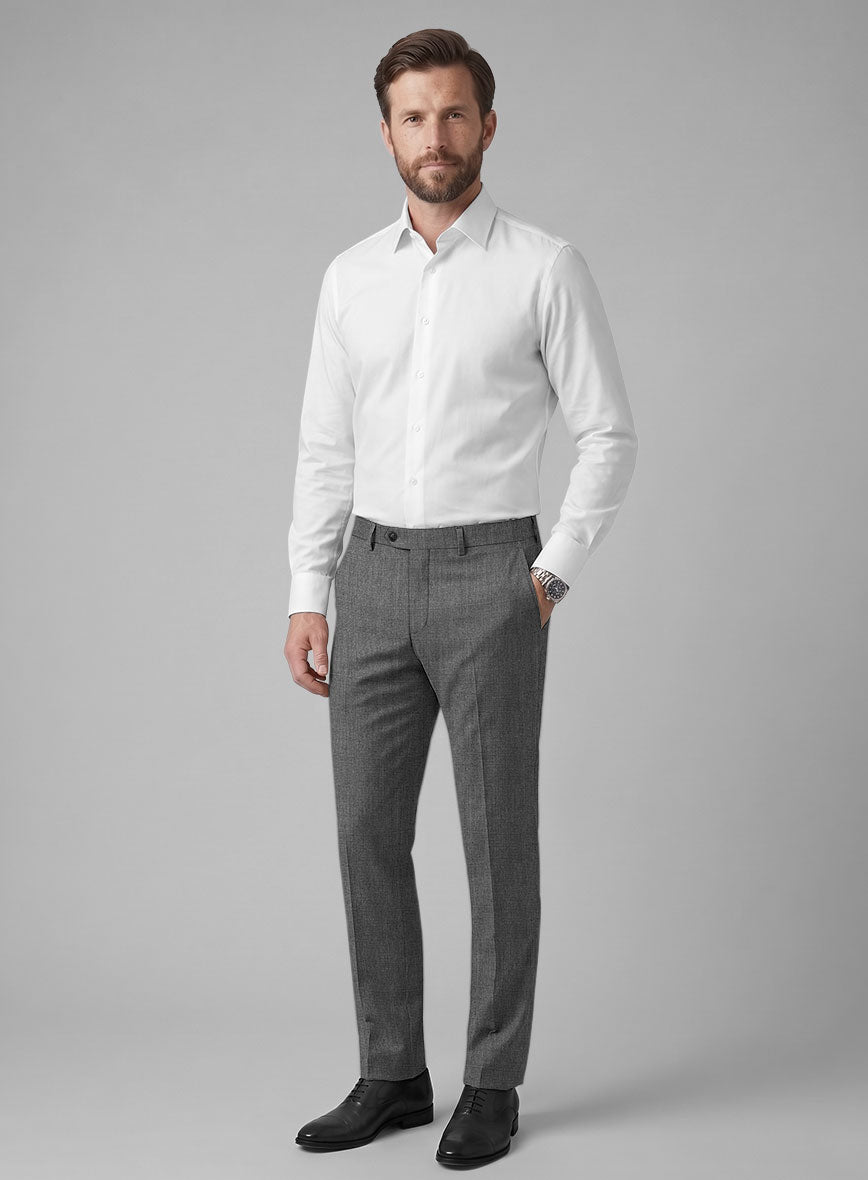 Hardy Minnis Gray Nailhead Wool Suit - StudioSuits