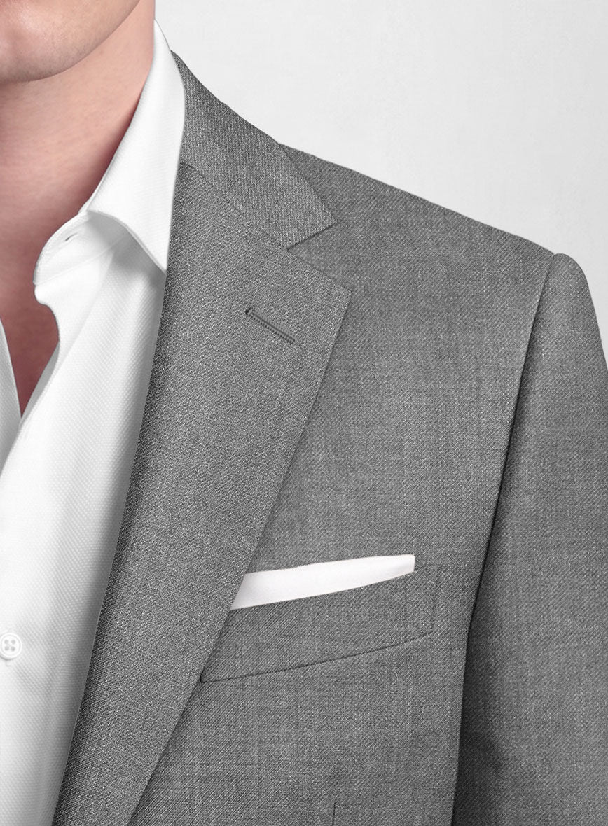 Hardy Minnis Gray Twill Wool Suit - StudioSuits