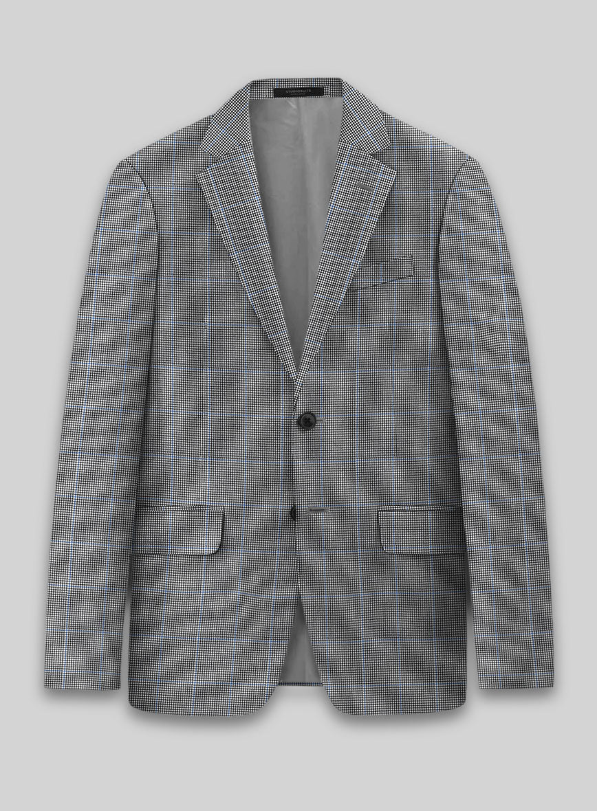 Hardy Minnis Houndstooth Check Wool Jacket - StudioSuits