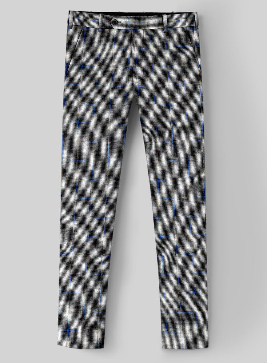 Hardy Minnis Houndstooth Check Wool Pant - StudioSuits