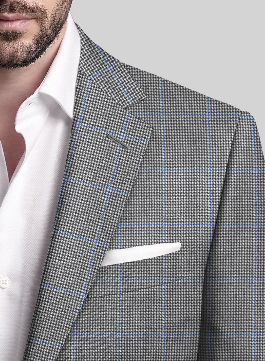 Hardy Minnis Houndstooth Check Wool Suit - StudioSuits