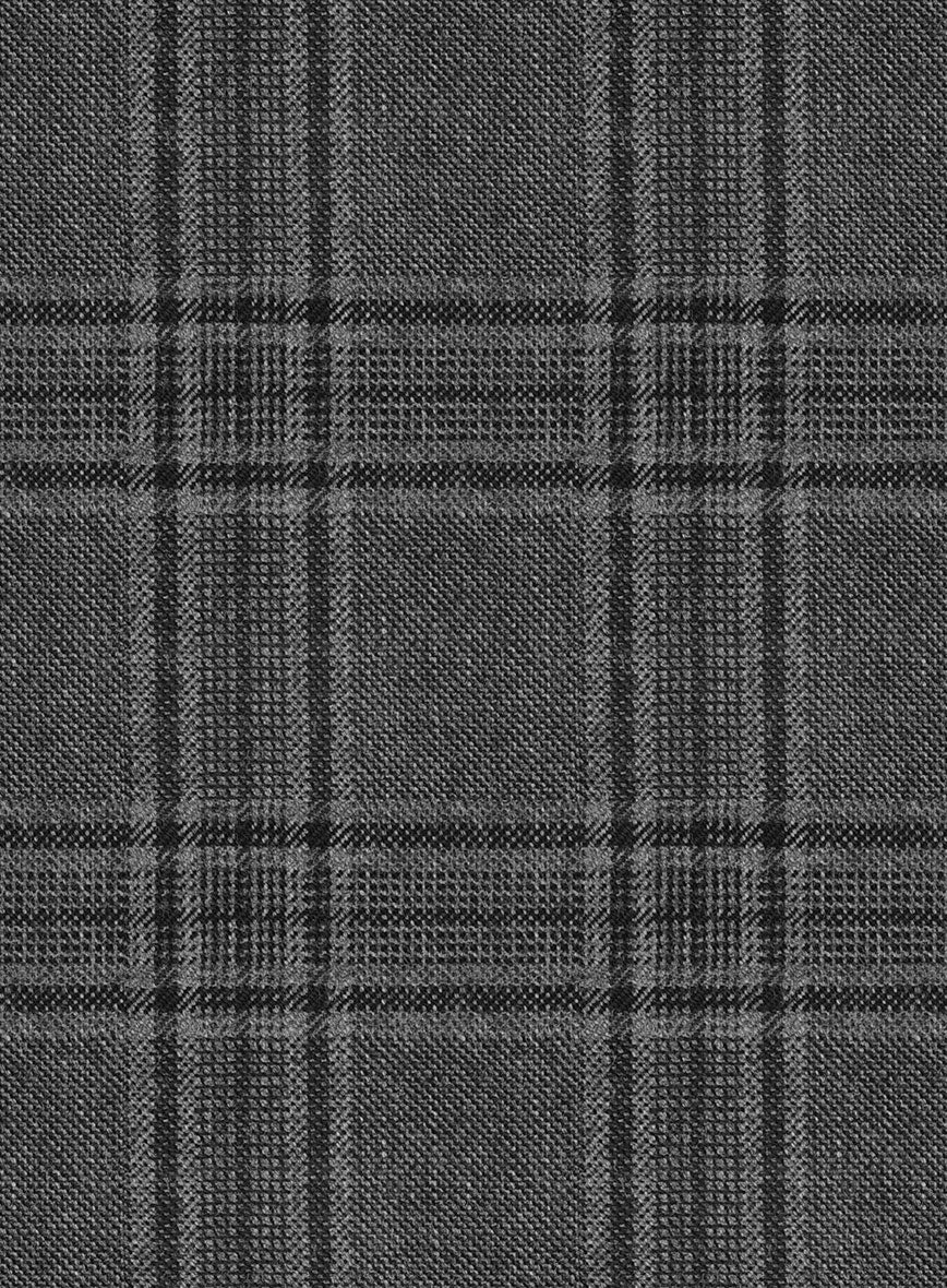 Hardy Minnis Adali Gray Checks Wool Pants - StudioSuits