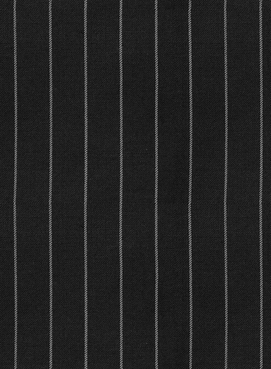 Hardy Minnis Black Rope Stripe Wool Suit – StudioSuits