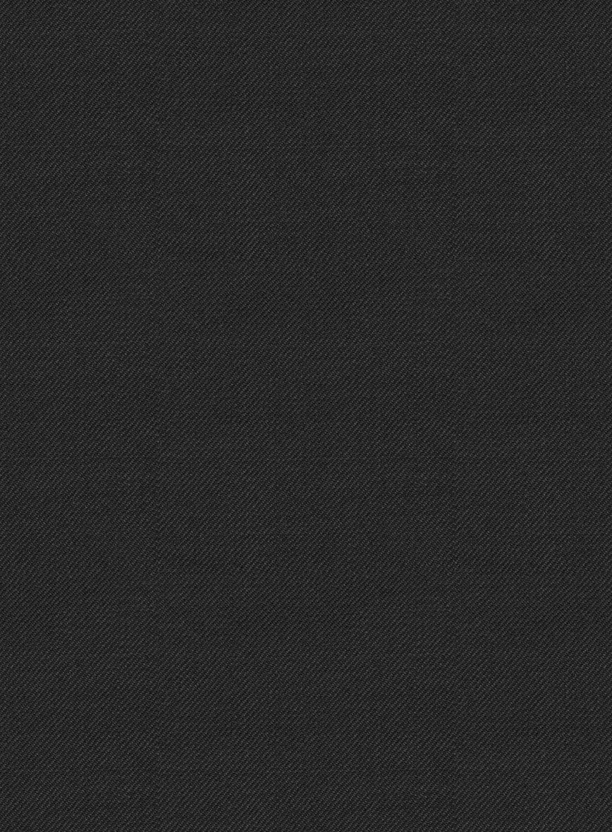 Hardy Minnis Black Twill Wool Pants - StudioSuits