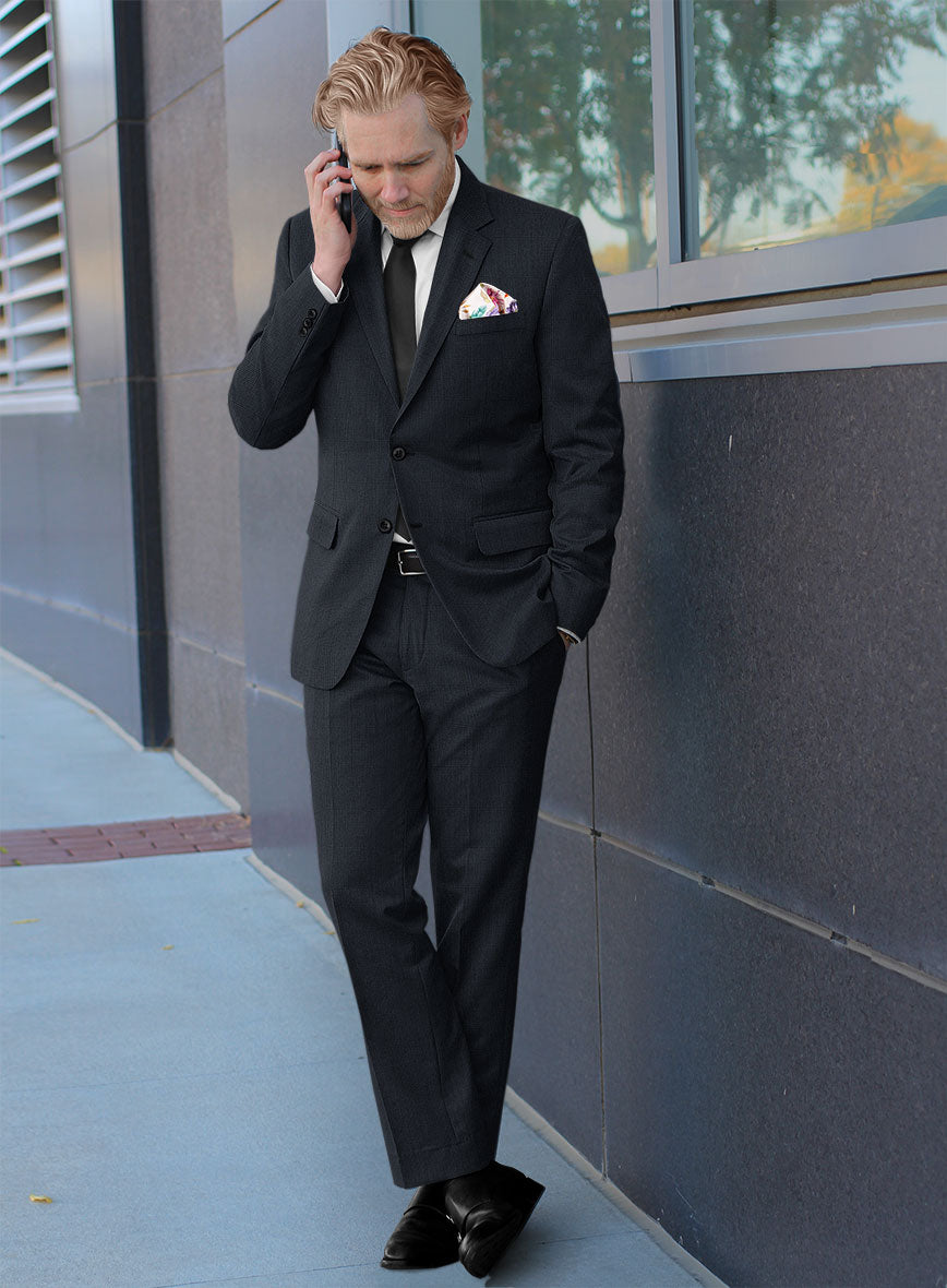 Hardy Minnis Blue Glen Wool Suit - StudioSuits
