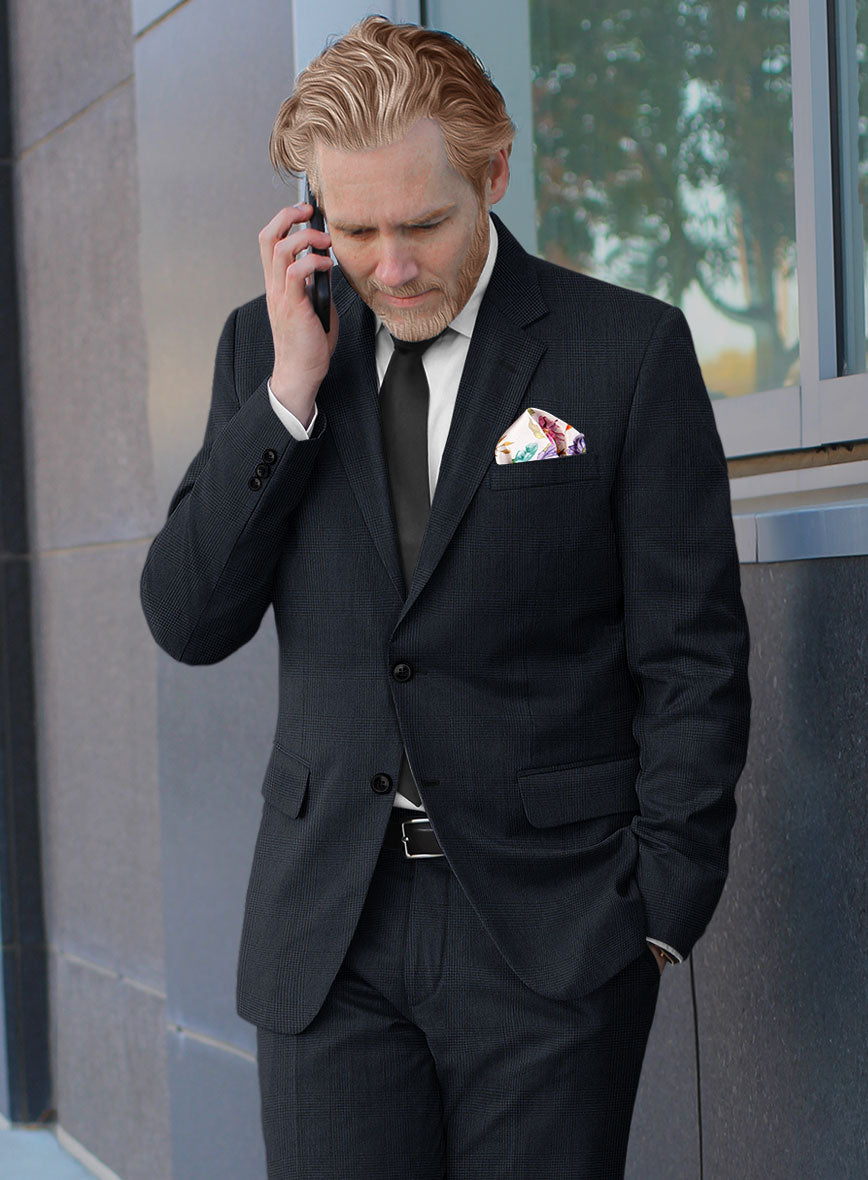 Hardy Minnis Blue Glen Wool Suit - StudioSuits