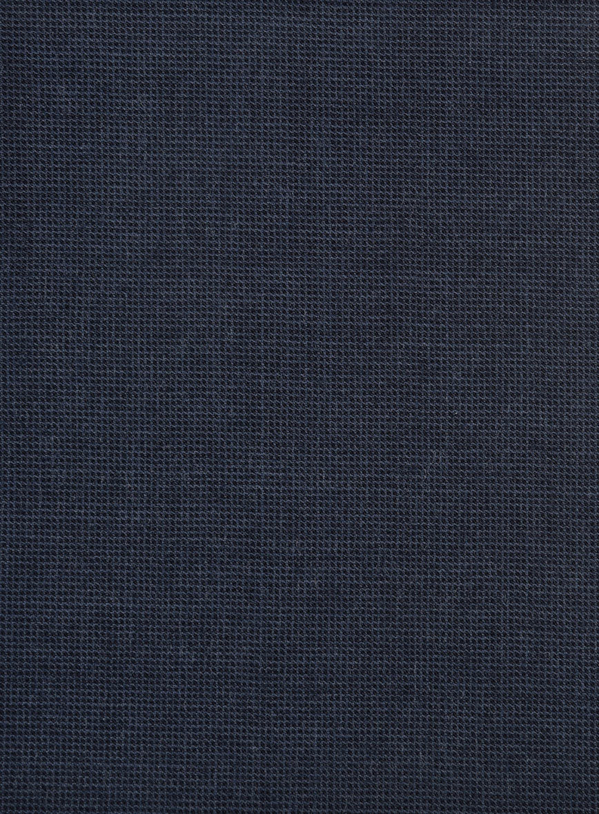 Hardy Minnis Blue Nailhead Wool Pants - StudioSuits