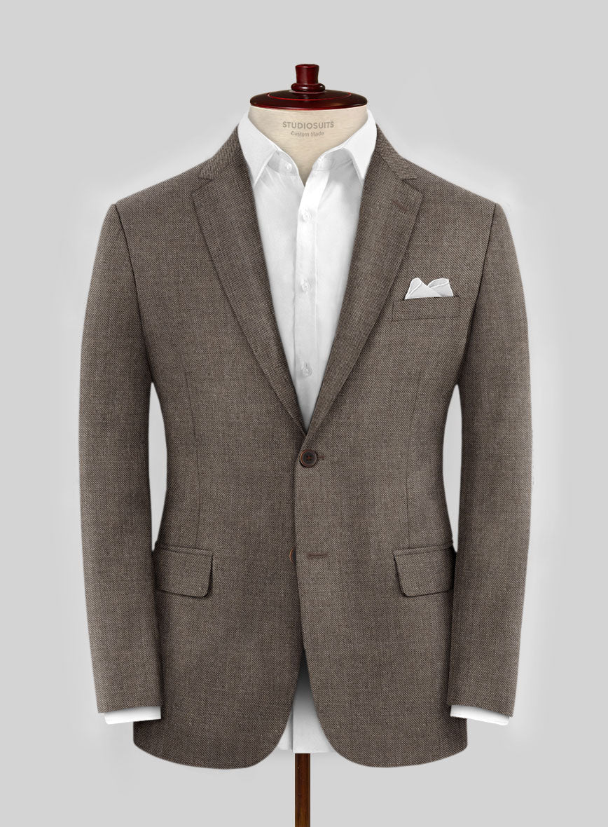 Hardy Minnis Brown Sharkskin Wool Suit – StudioSuits