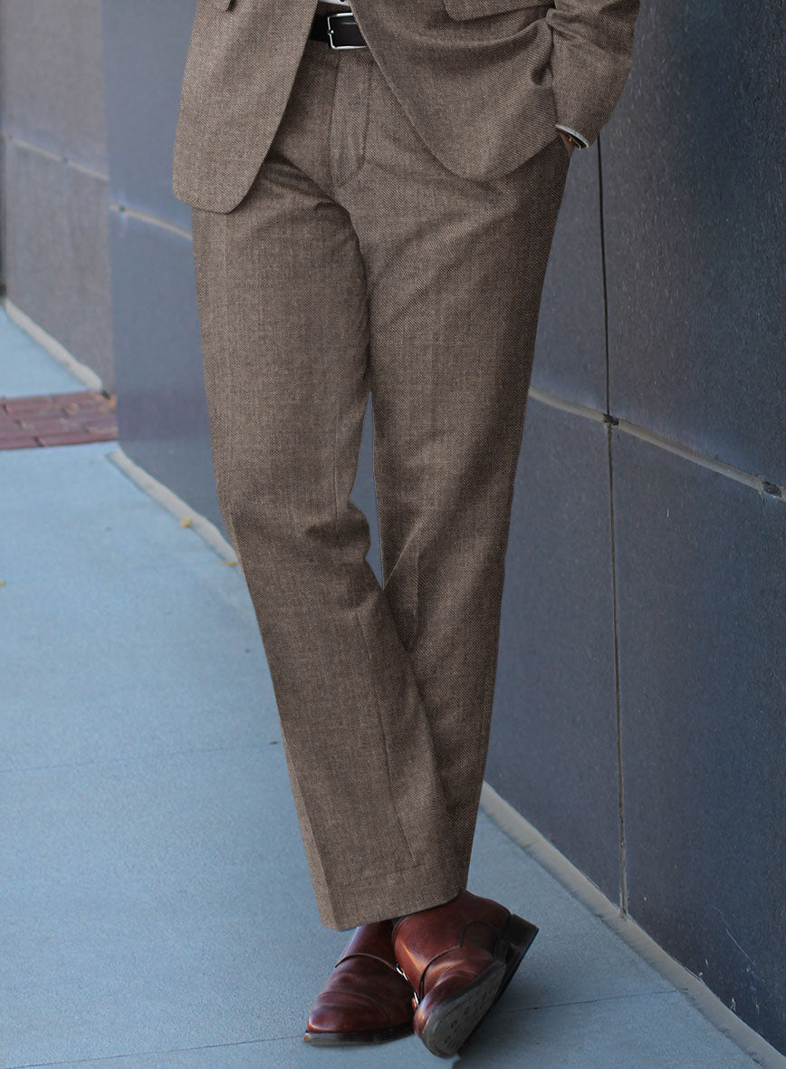 Hardy Minnis Brown Sharkskin Wool Suit – StudioSuits