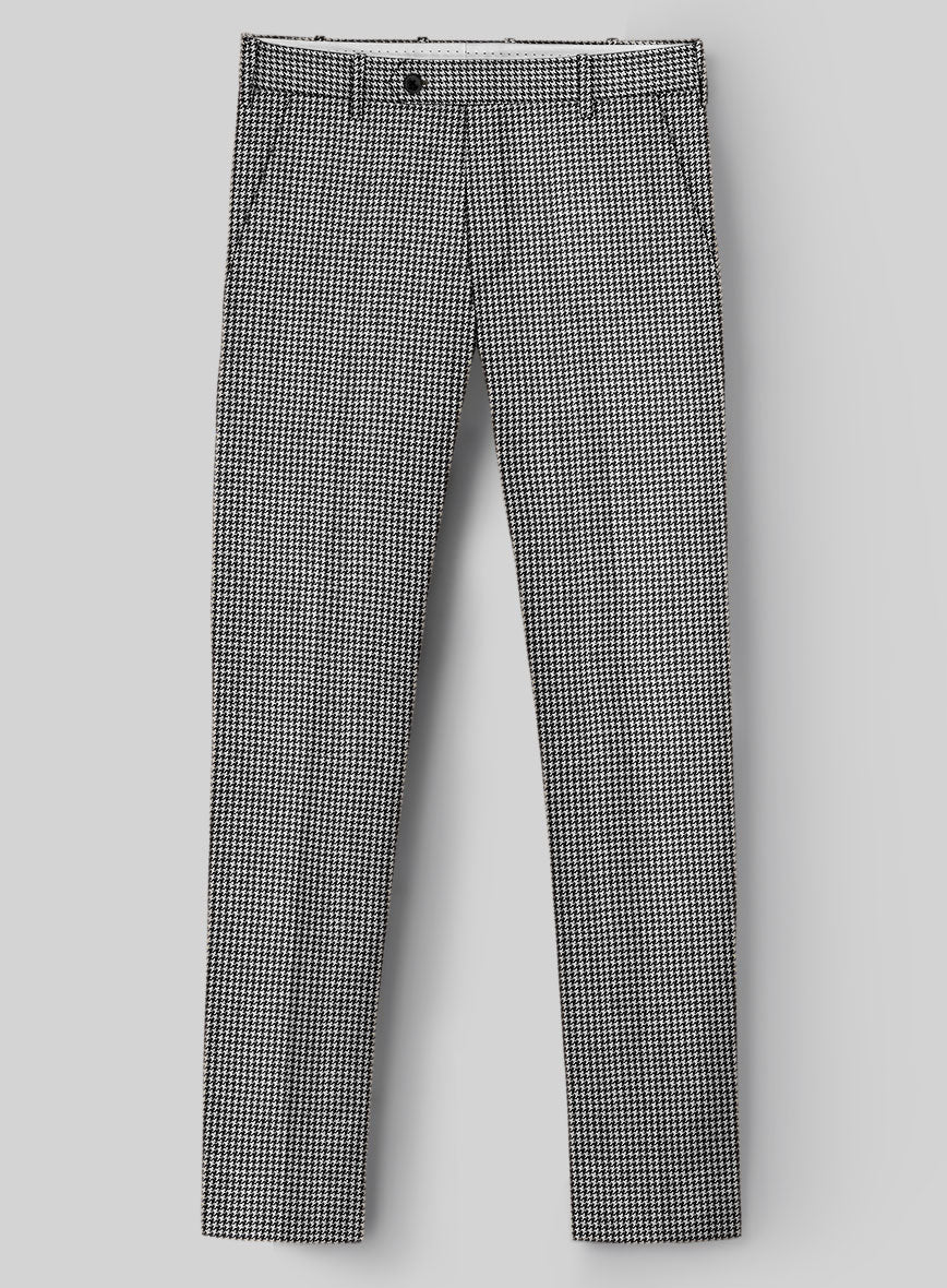 Hardy Minnis BW Houndstooth Wool Pants - StudioSuits