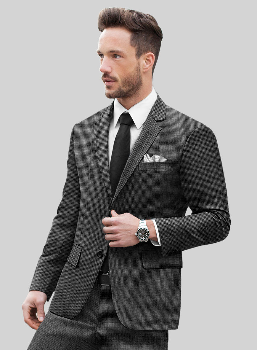 Hardy Minnis Charcoal Birdseye Wool Suit – StudioSuits