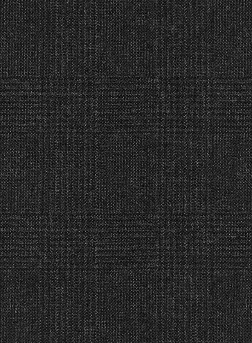 Hardy Minnis Charcoal Glen Wool Jacket - StudioSuits