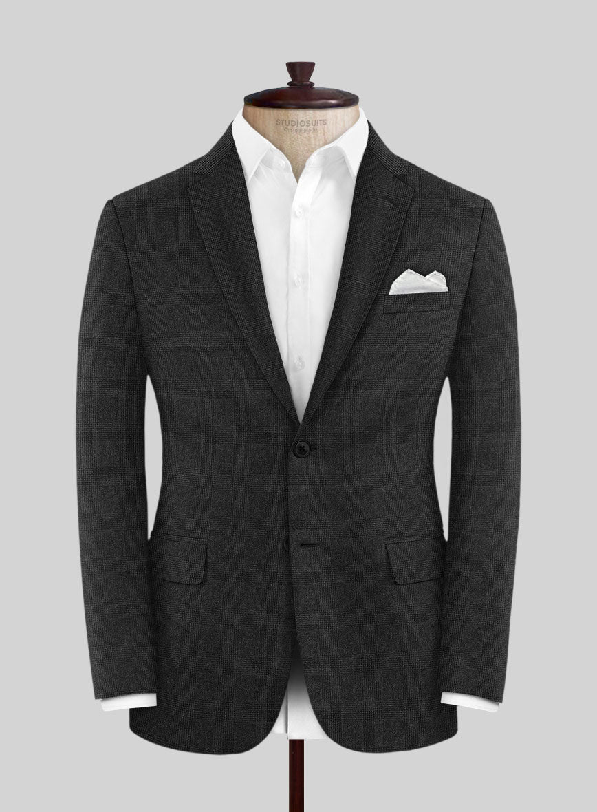 Hardy Minnis Charcoal Glen Wool Suit - StudioSuits