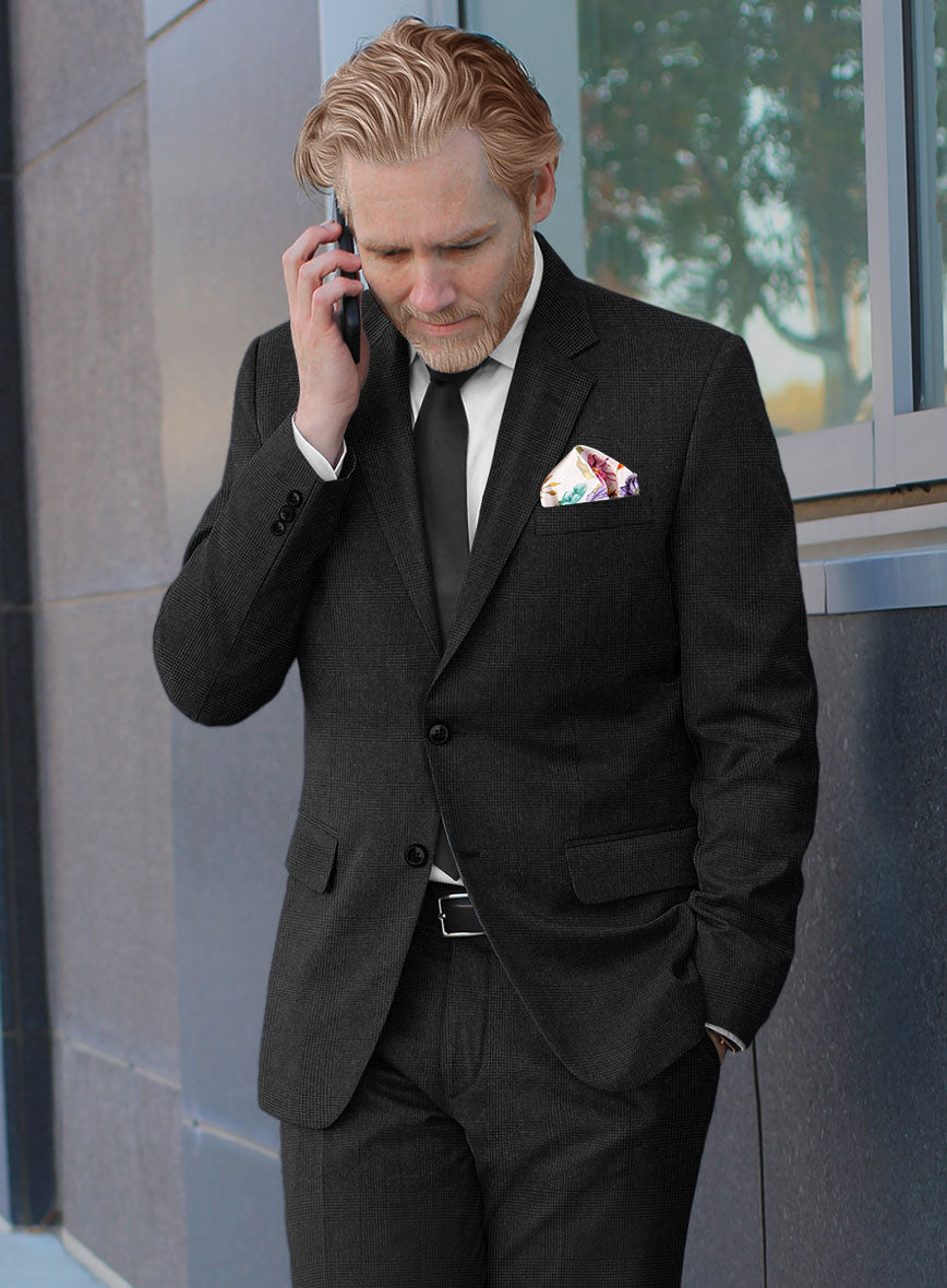 Hardy Minnis Charcoal Glen Wool Suit - StudioSuits