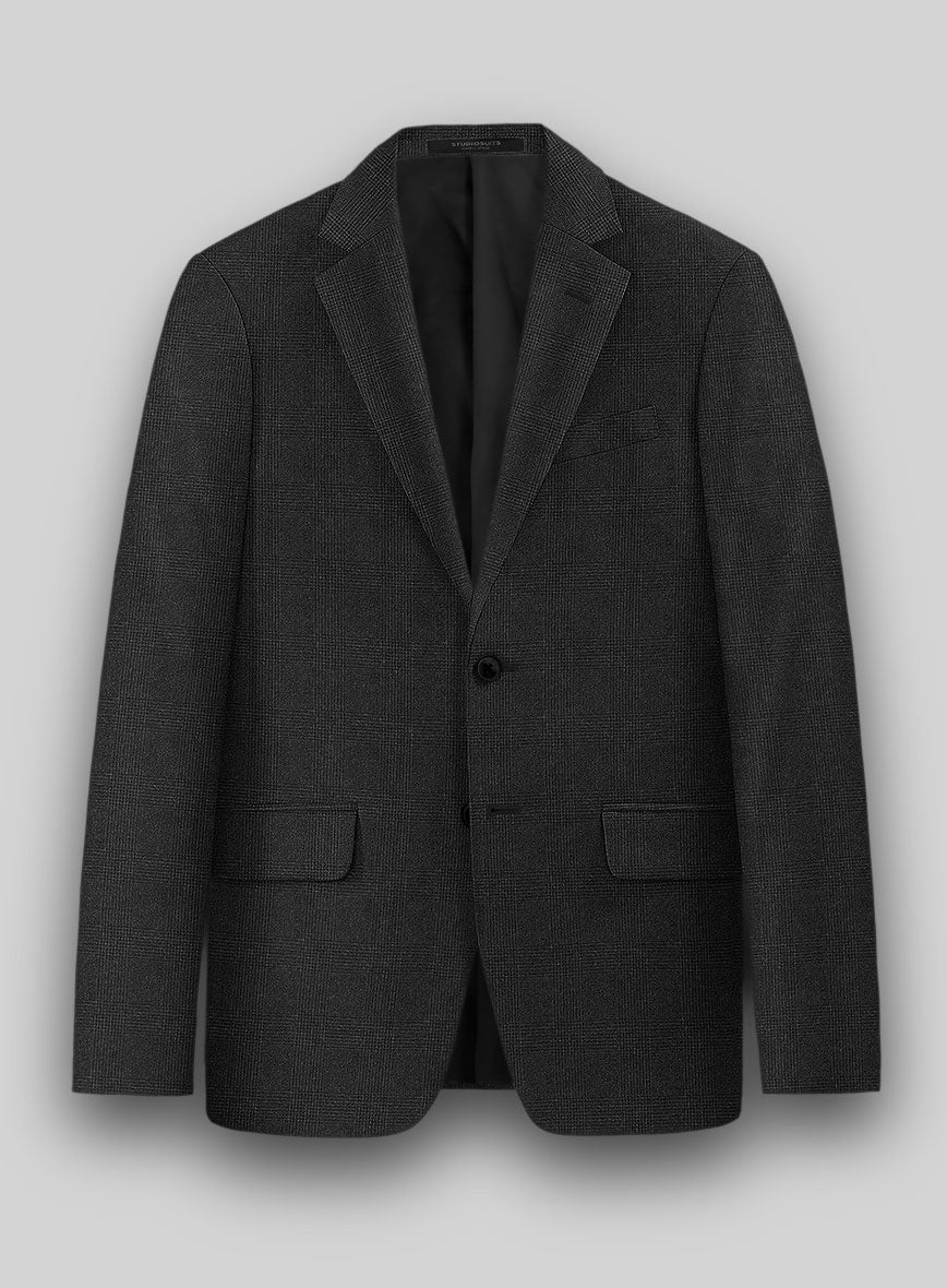Hardy Minnis Charcoal Glen Wool Suit - StudioSuits
