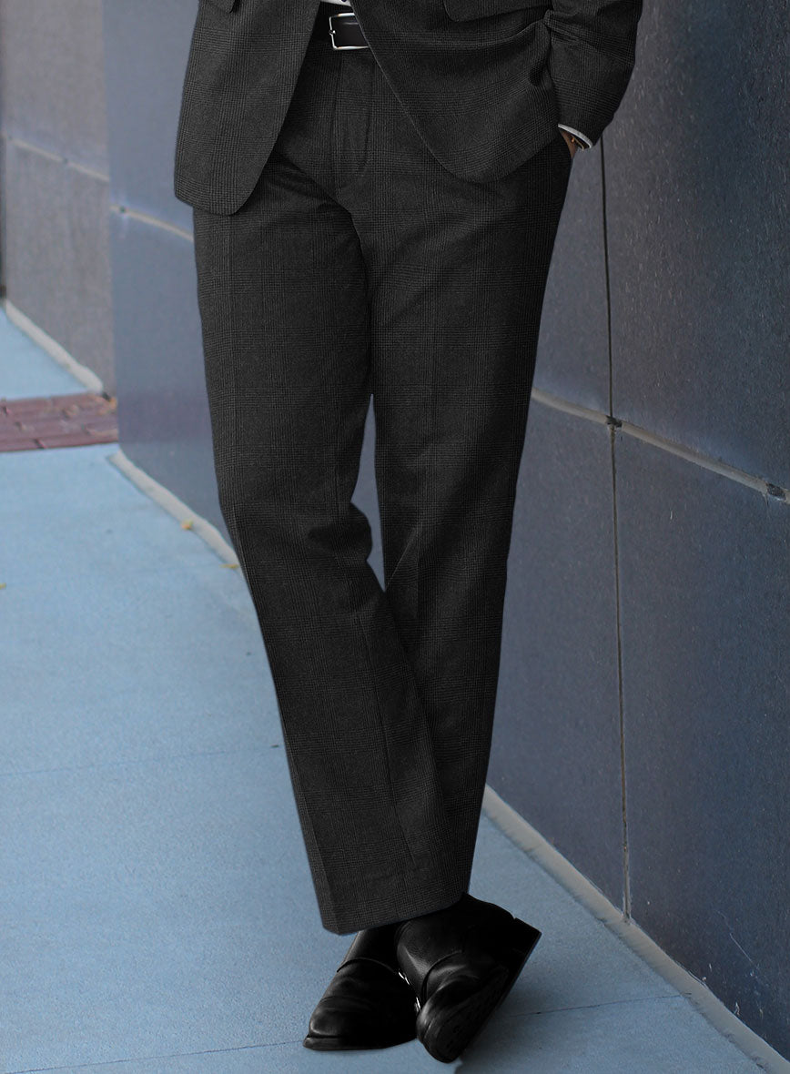 Hardy Minnis Charcoal Glen Wool Suit - StudioSuits