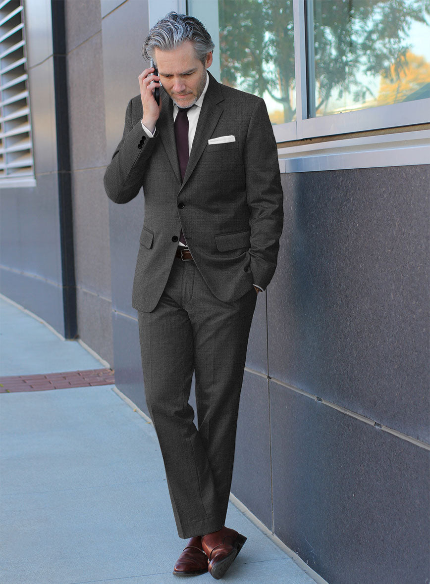 Hardy Minnis Charcoal Nailhead Wool Suit – StudioSuits