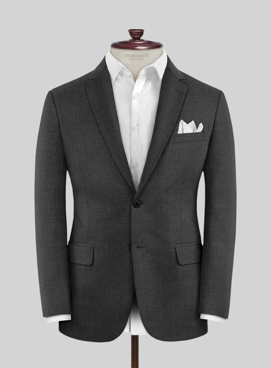 Hardy Minnis Charcoal Nailhead Wool Suit – StudioSuits