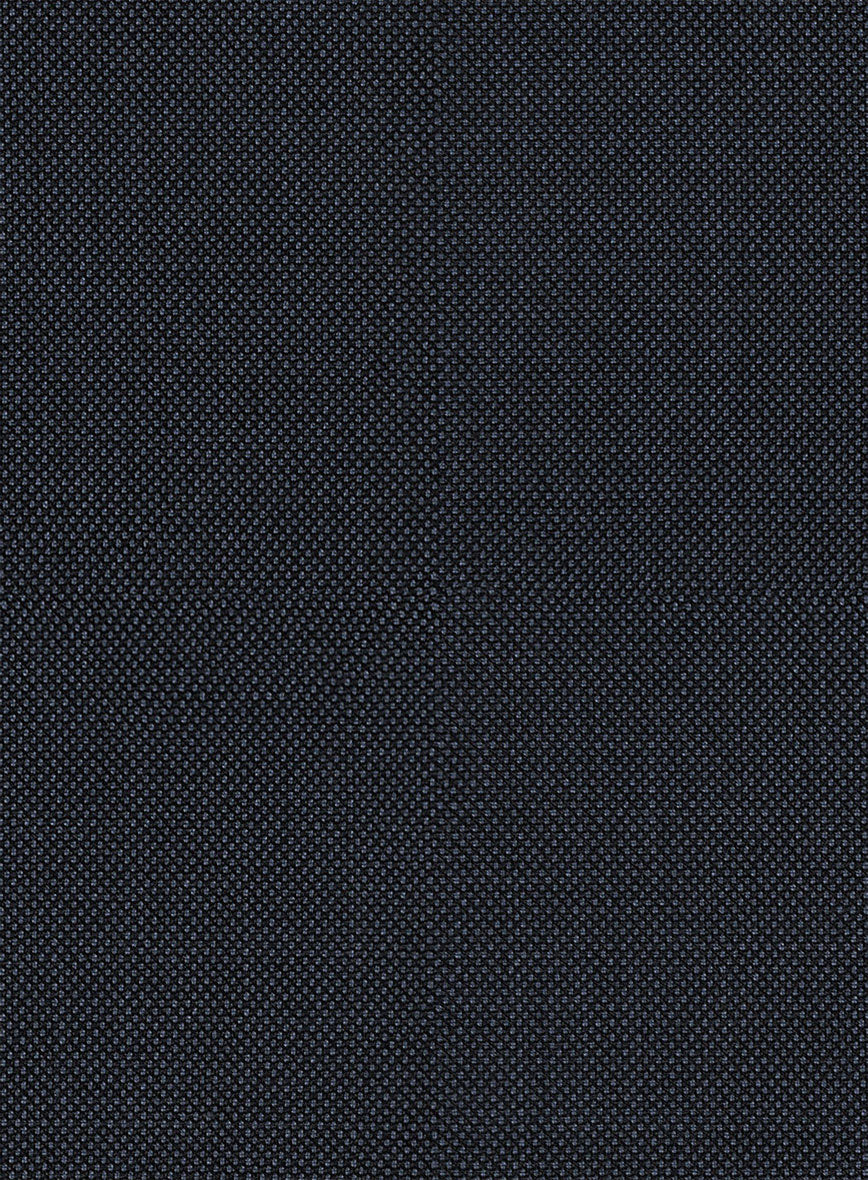 Hardy Minnis Dark Blue Birdseye Wool Pants - StudioSuits