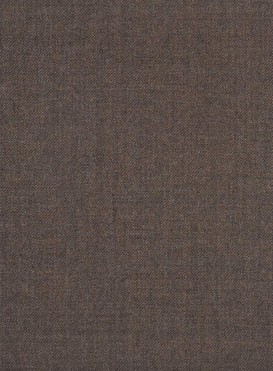 Hardy Minnis Dark Brown Twill Wool Jacket - StudioSuits