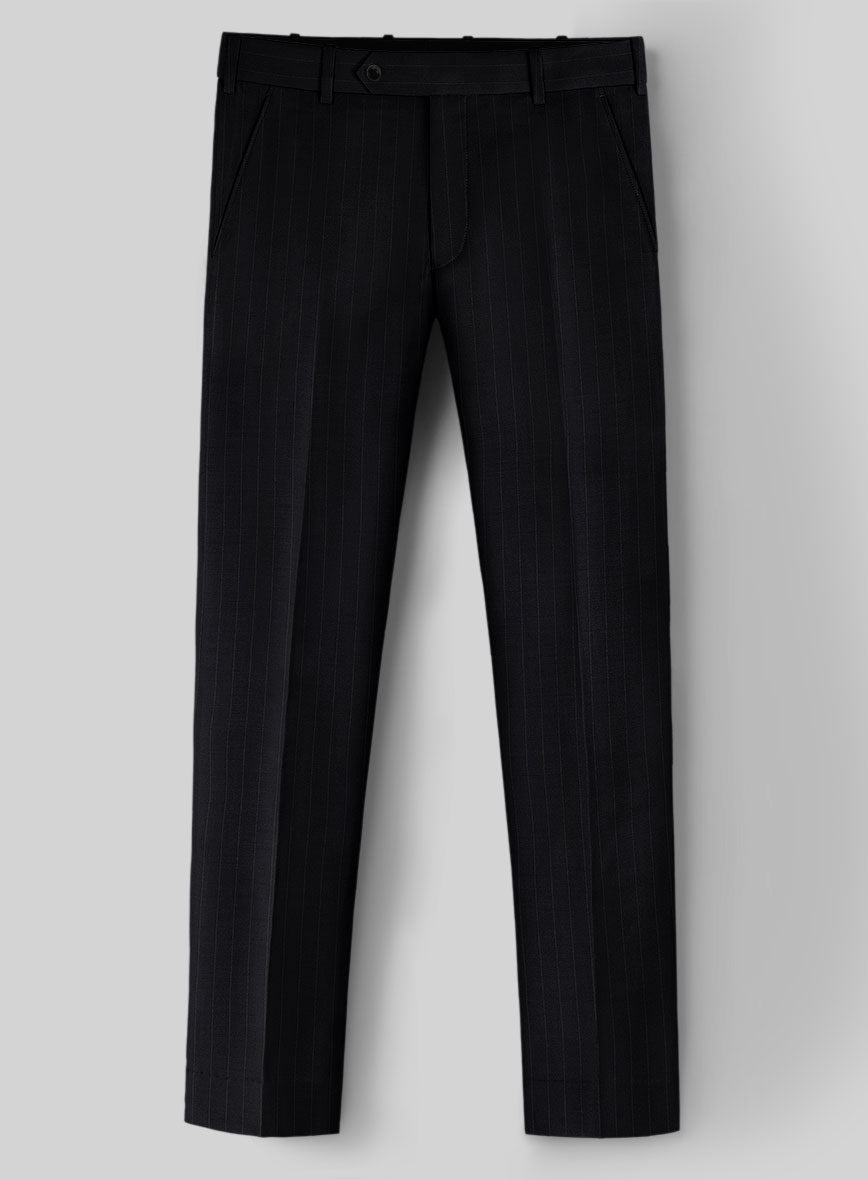 Hardy Minnis Deep Blue Chalkstripe Wool Pant - StudioSuits