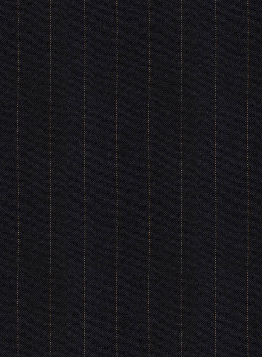 Hardy Minnis Deep Blue Chalkstripe Wool Suit - StudioSuits