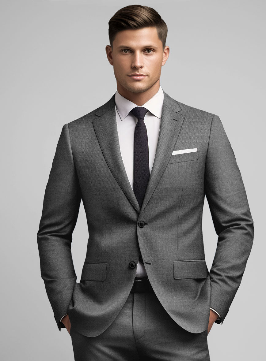 Hardy Minnis Gray Sharkskin Wool Suit – StudioSuits
