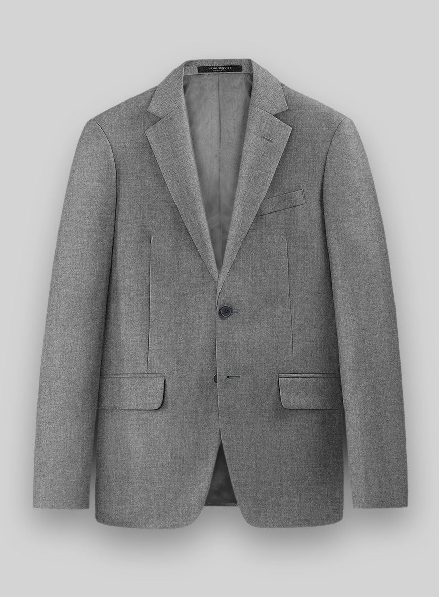 Hardy Minnis Gray Twill Wool Suit - StudioSuits