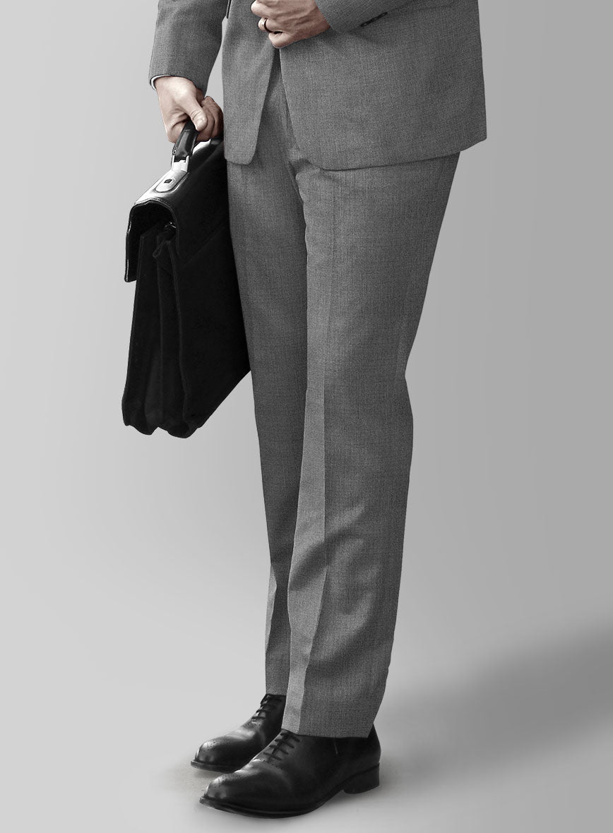 Hardy Minnis Gray Twill Wool Suit - StudioSuits