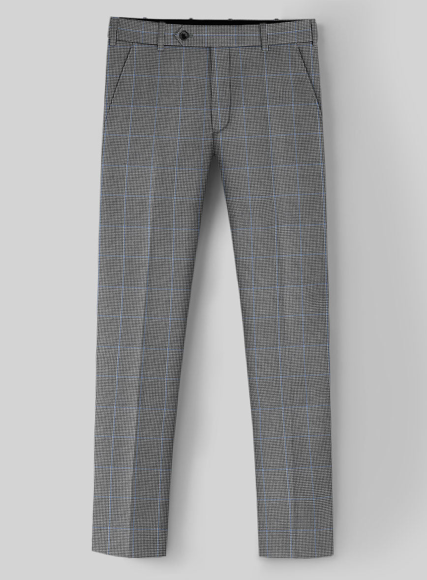 Hardy Minnis Houndstooth Check Wool Pant - StudioSuits