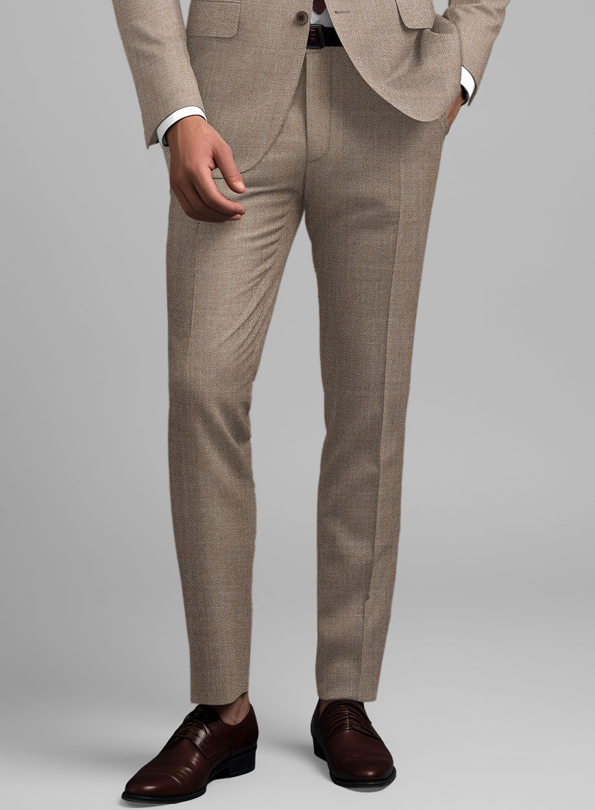 Hardy Minnis Light Brown Twill Wool Pants – StudioSuits
