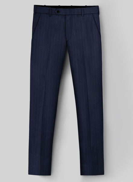 スーツ SEEALL: EASY PANTS NAVY STRIPE hardyminnisnavybluepinstripwlp