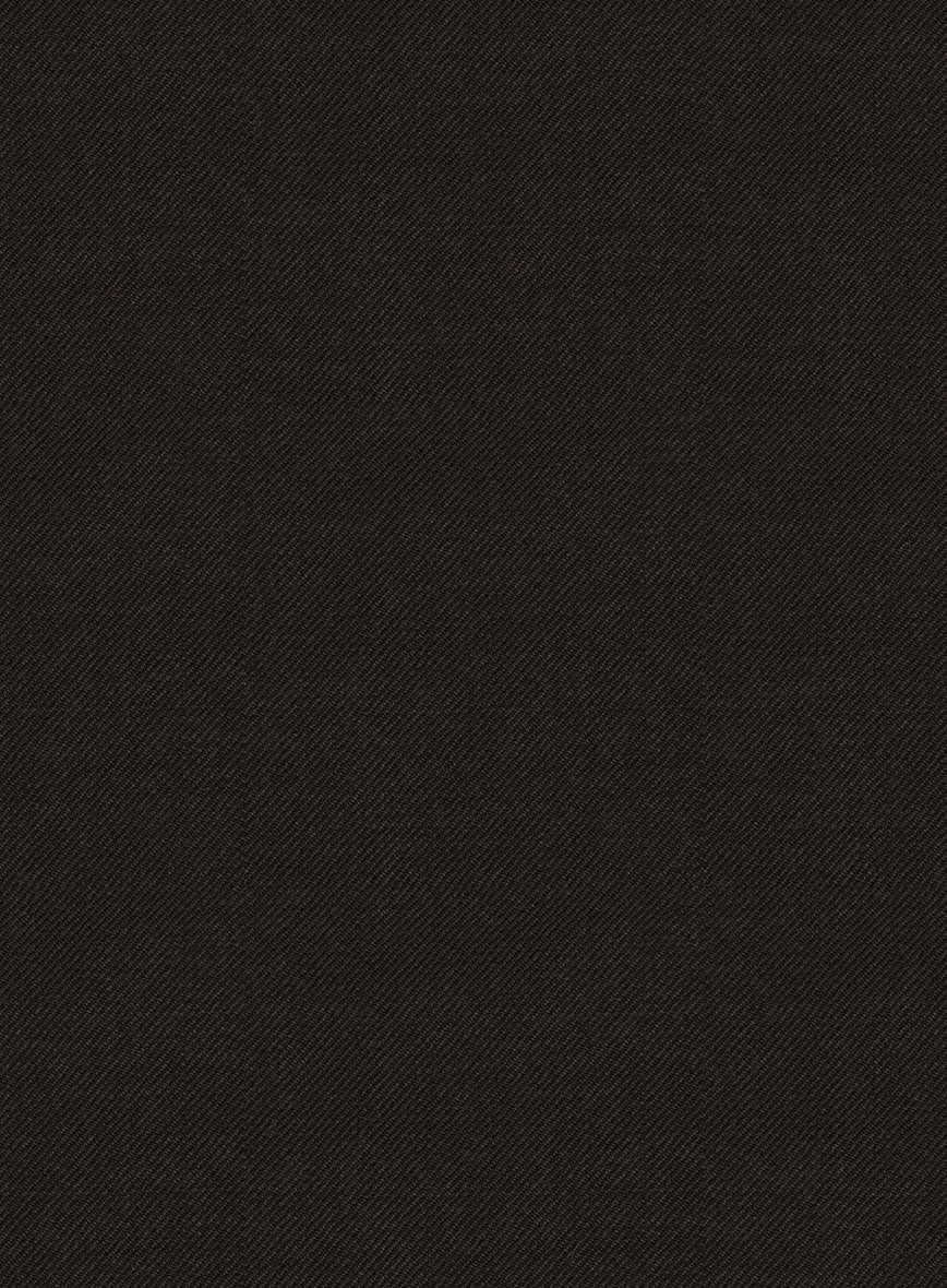 Hardy Minnis Deep Brown Twill Wool Suit - StudioSuits