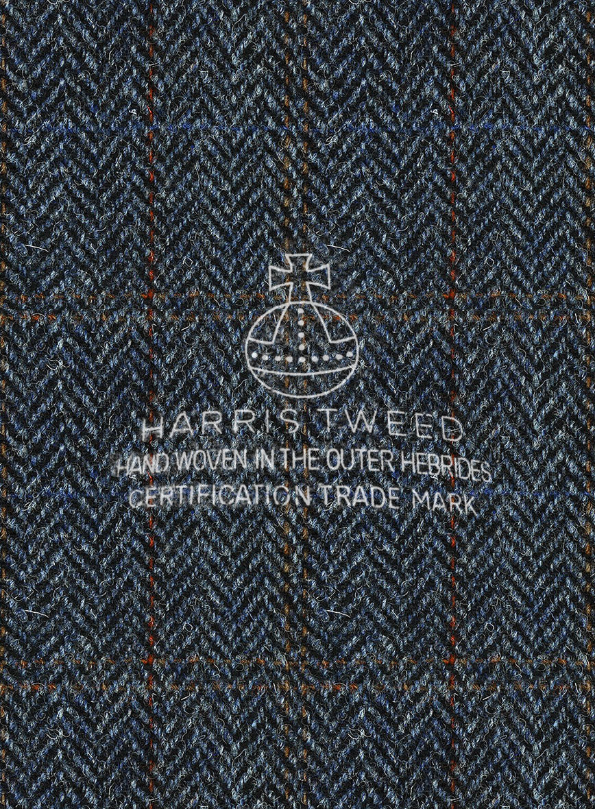 Harris Tweed Country Blue Newsboy Cap - StudioSuits