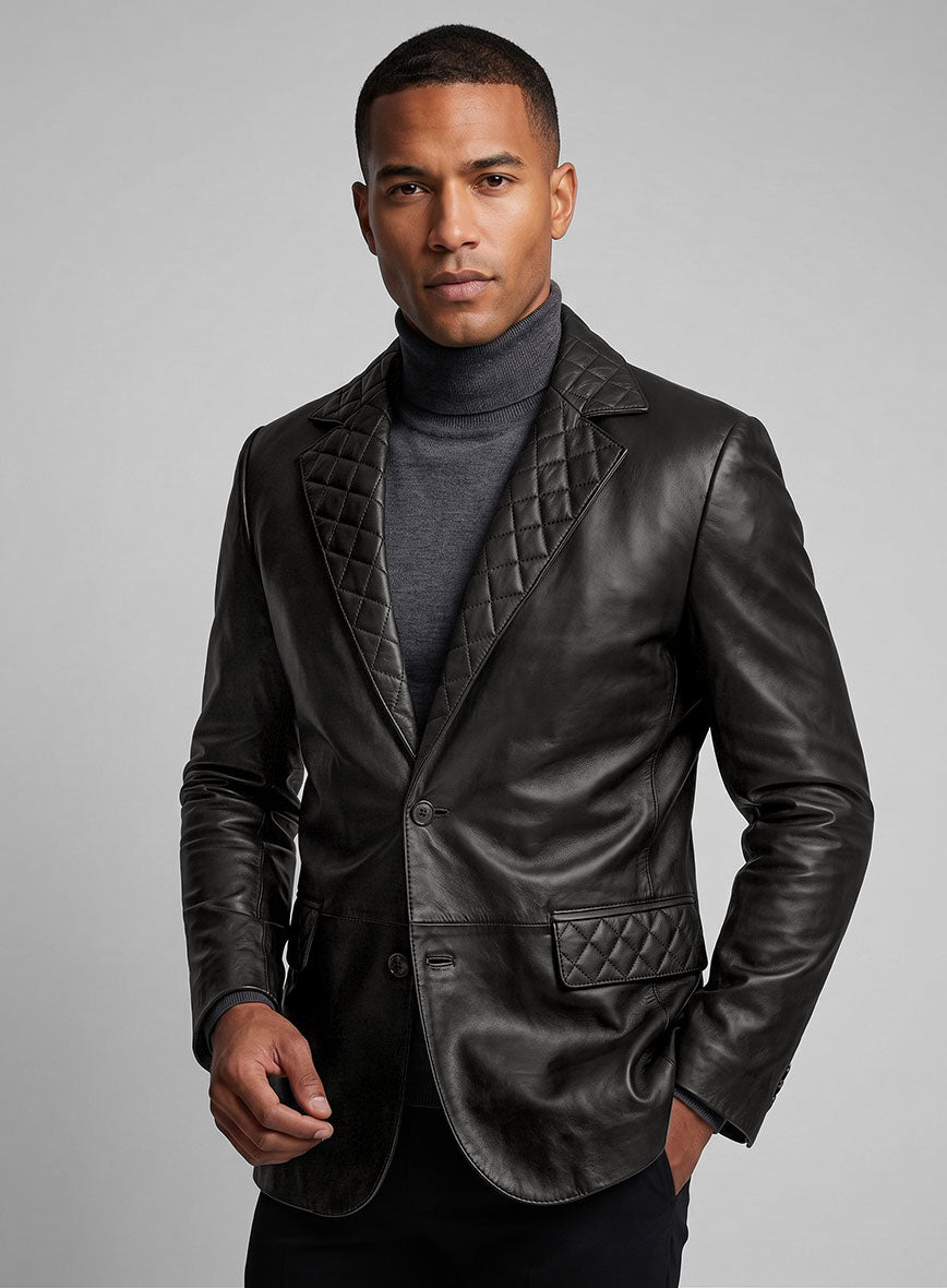 Harper Leather Blazer - StudioSuits
