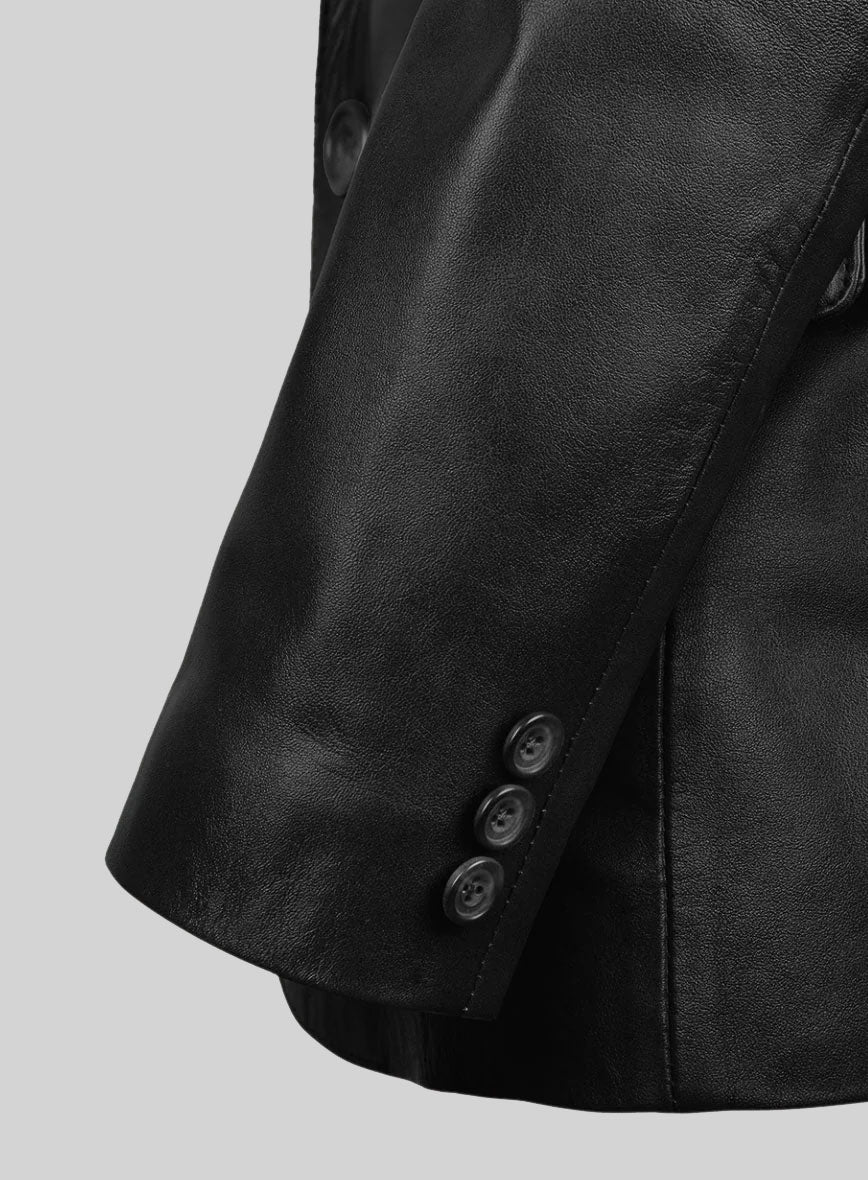 Harper Leather Blazer - StudioSuits