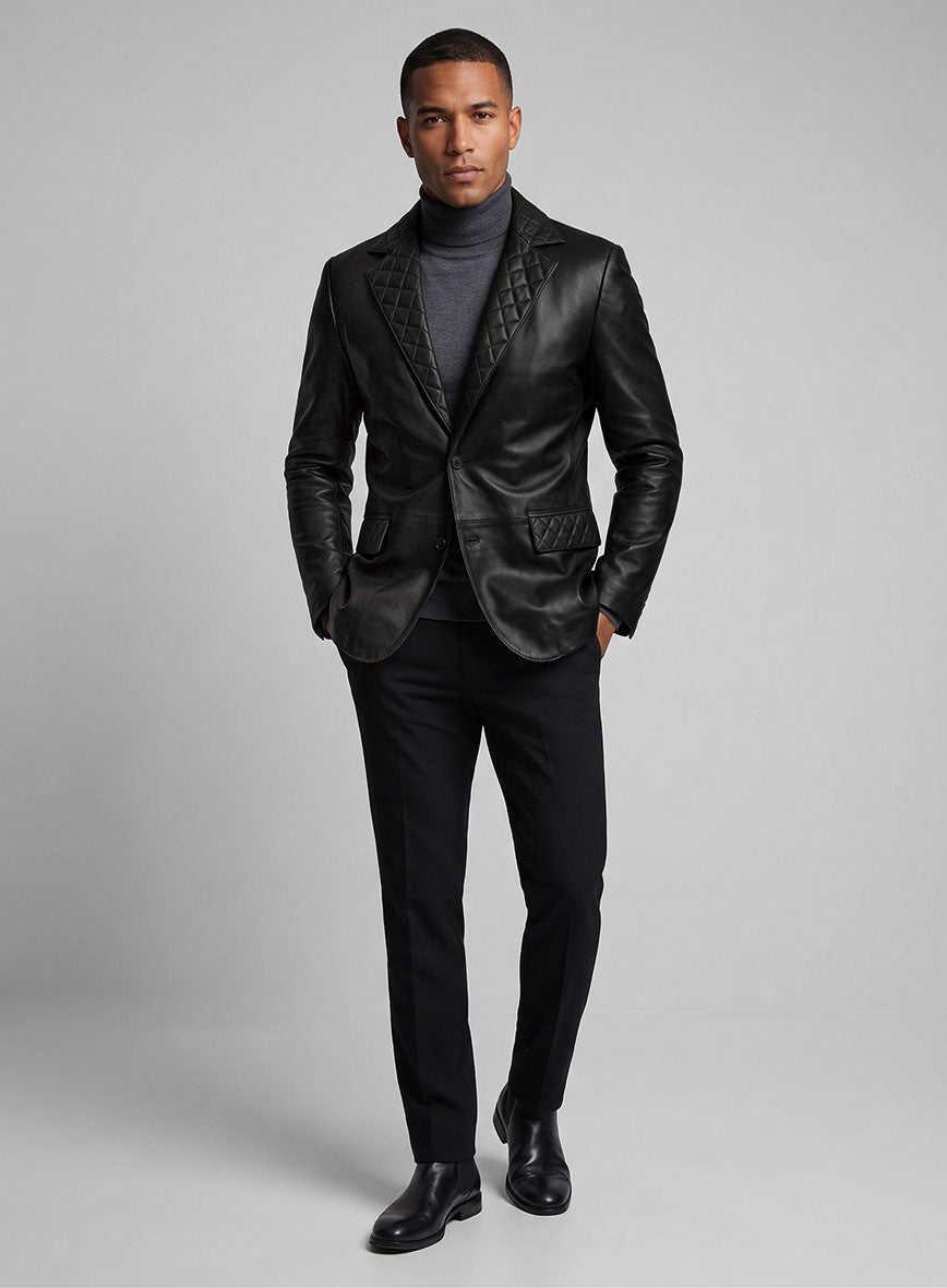Harper Leather Blazer - StudioSuits