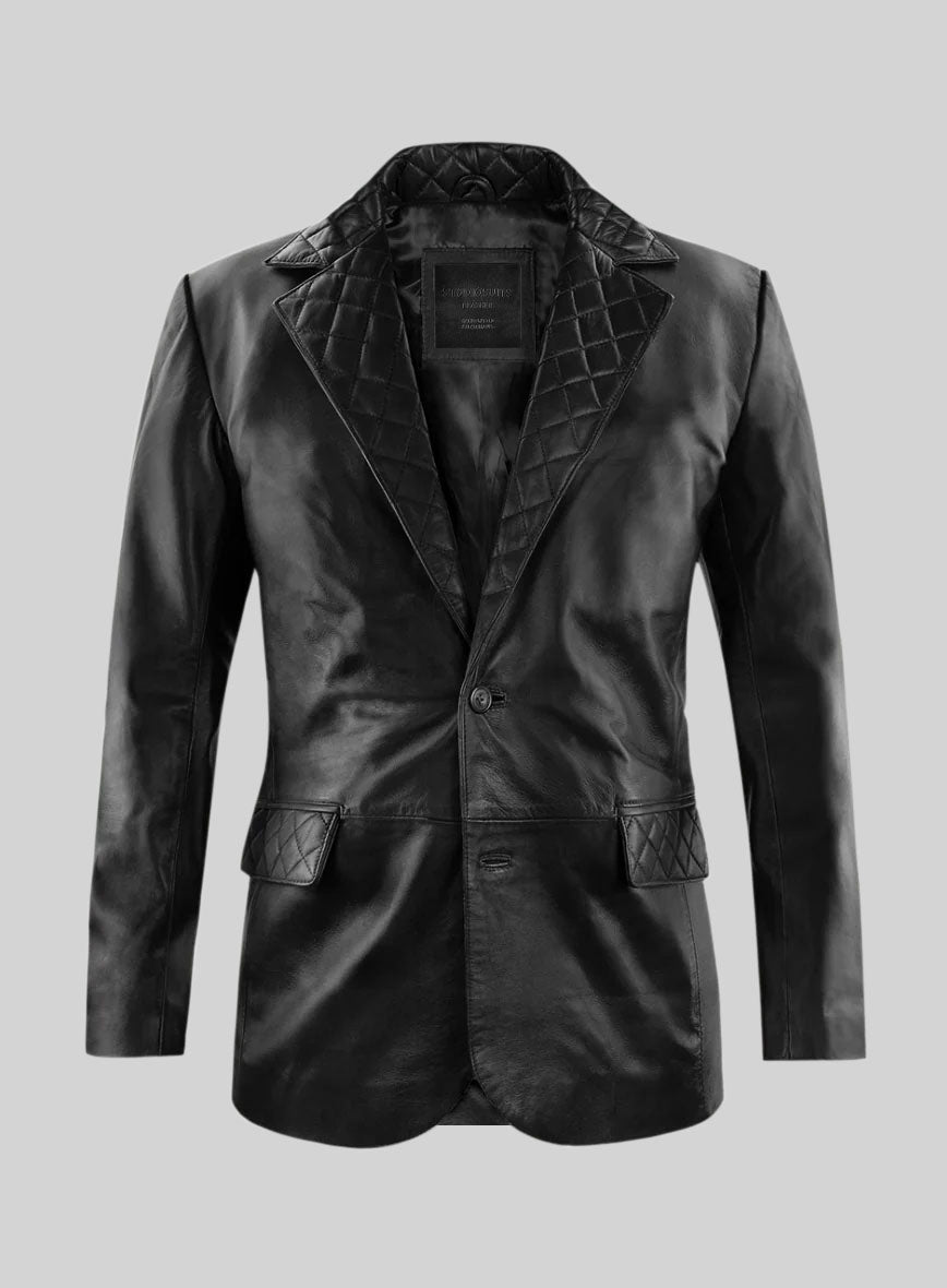 Harper Leather Blazer - StudioSuits