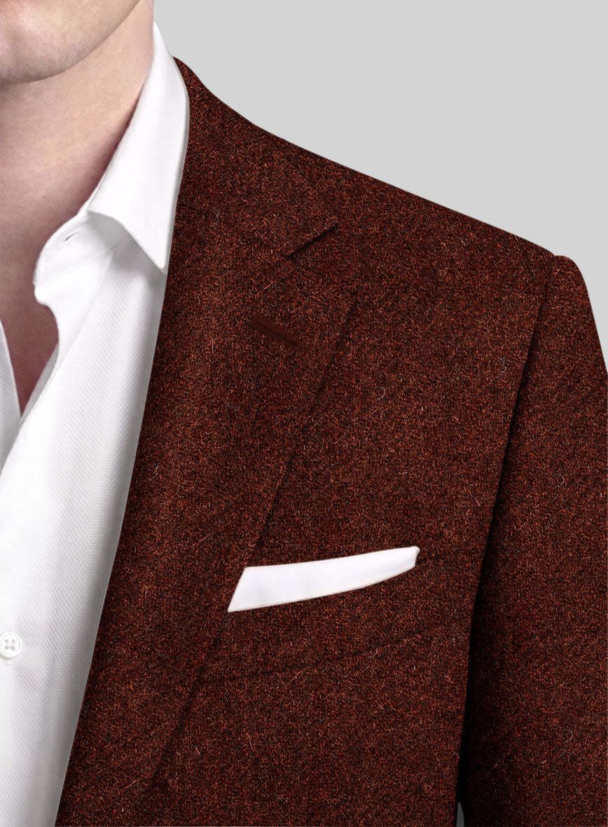 Harris Tweed Augustus Wine Jacket - StudioSuits