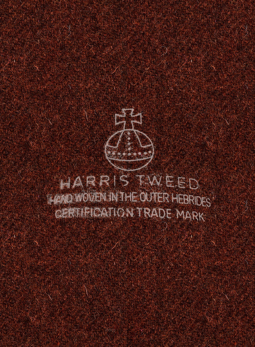 Harris Tweed Augustus Wine Pants - StudioSuits