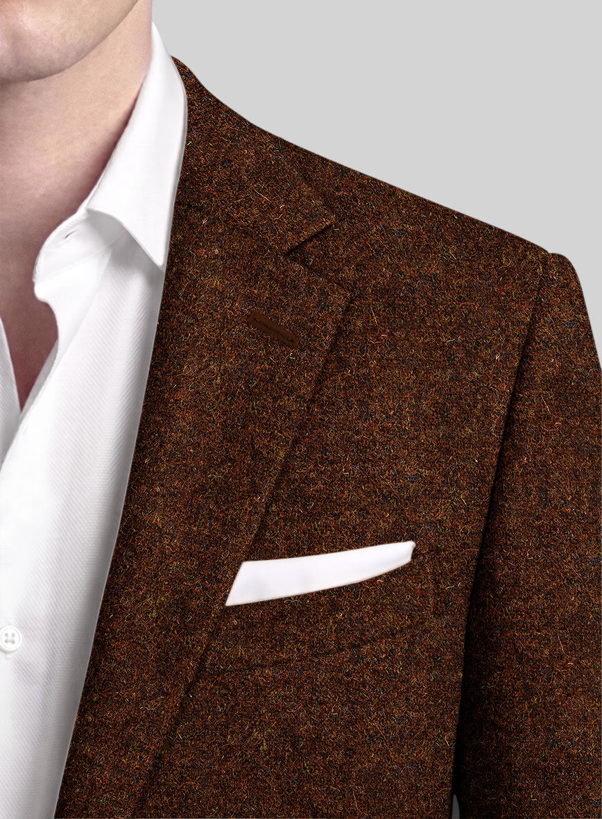Harris Tweed Braemar Brown Jacket - StudioSuits