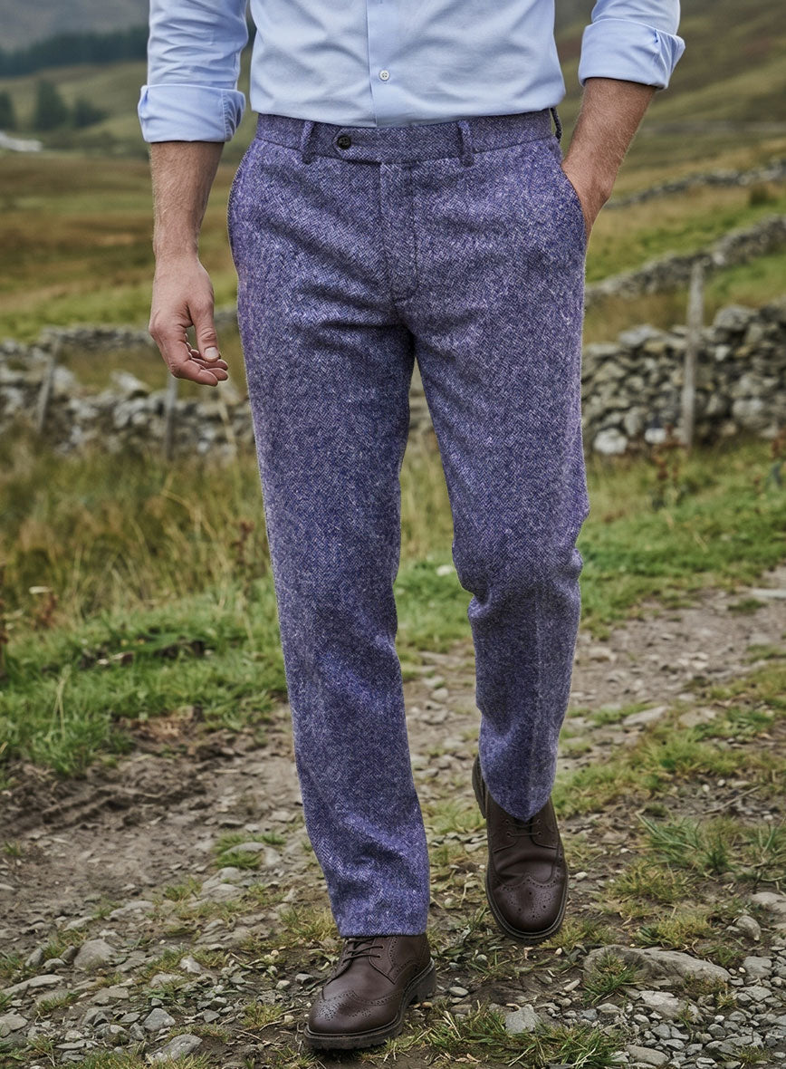 Harris Tweed Braemar Hopsack Pants - StudioSuits