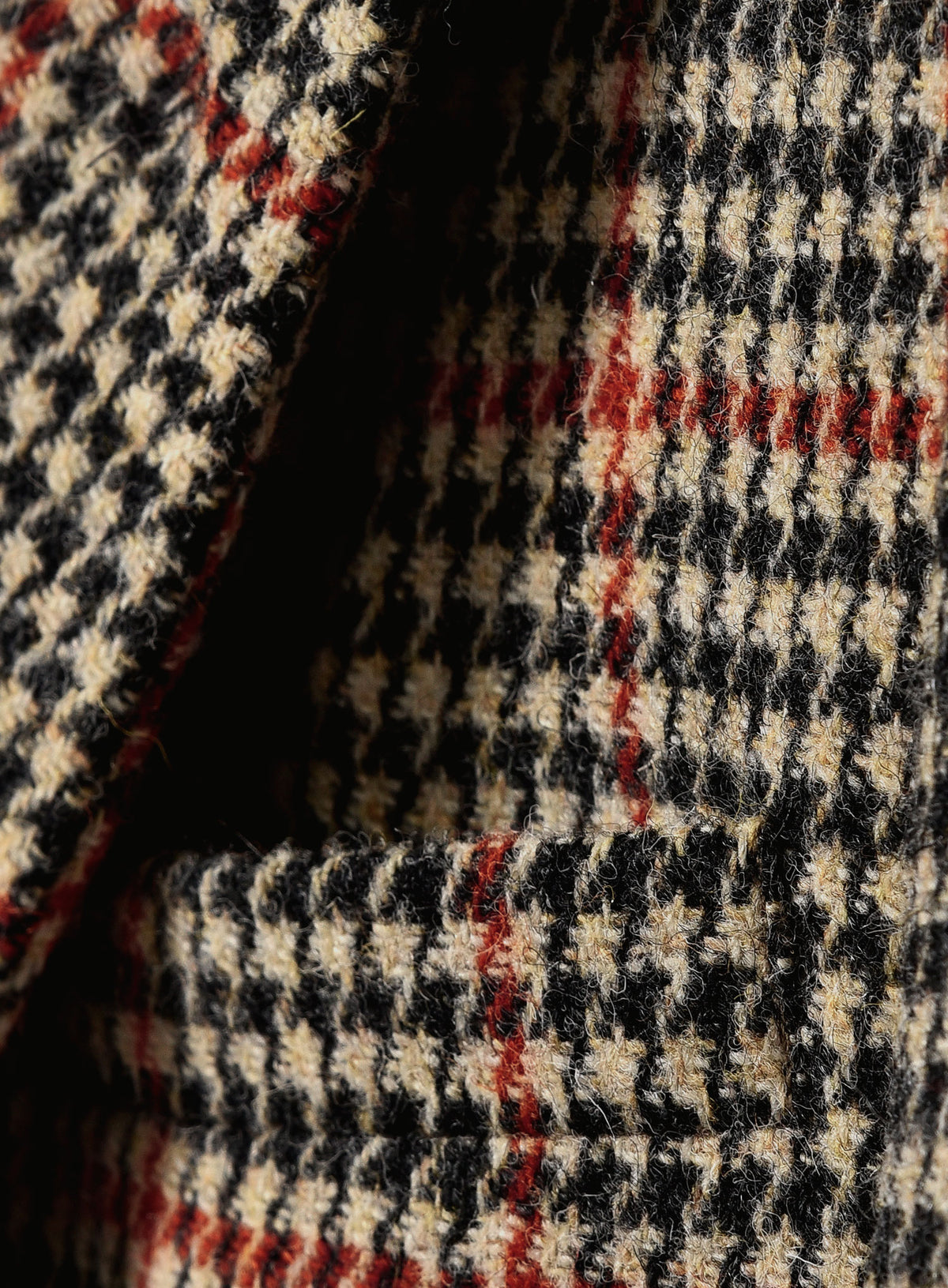 Harris Tweed Carmine Beige Double Breasted Jacket - StudioSuits