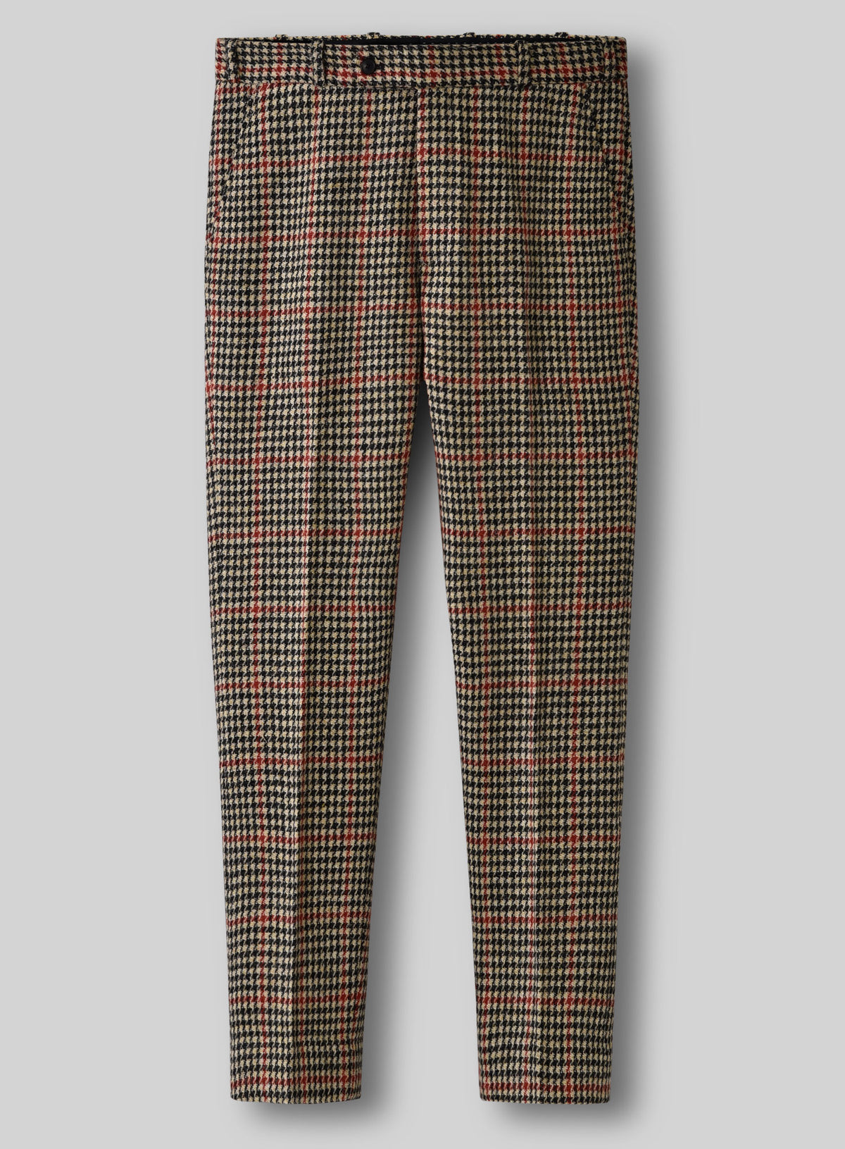 Harris Tweed Carmine Beige Double Breasted Suit - StudioSuits