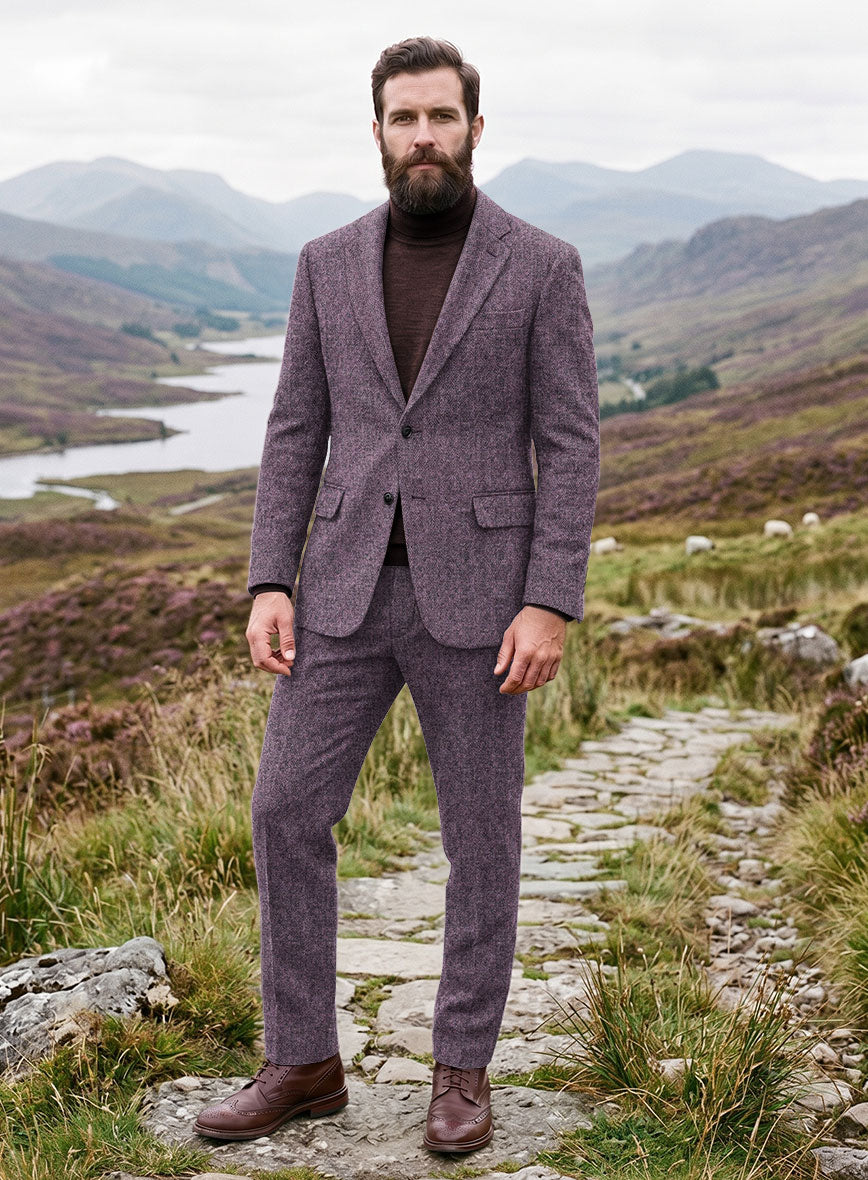 Harris Tweed Country Heather Hopsack Suit - StudioSuits