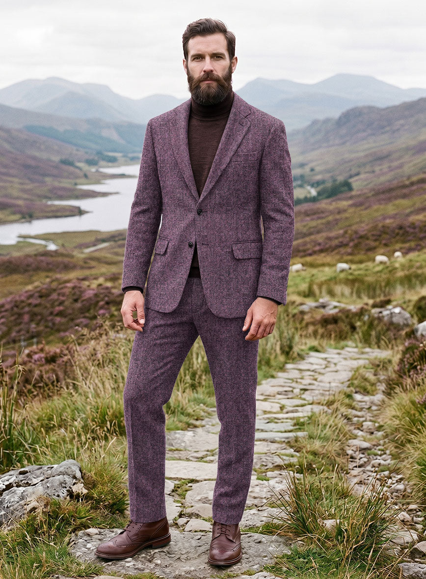 Harris Tweed Country Heather Hopsack Suit - StudioSuits