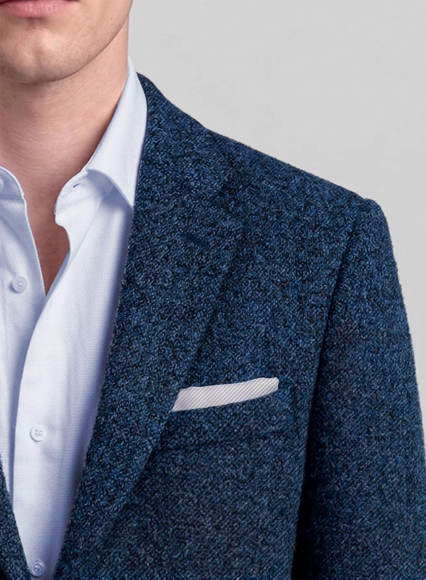 Harris Tweed Highland Blue Hopsack Suit - StudioSuits